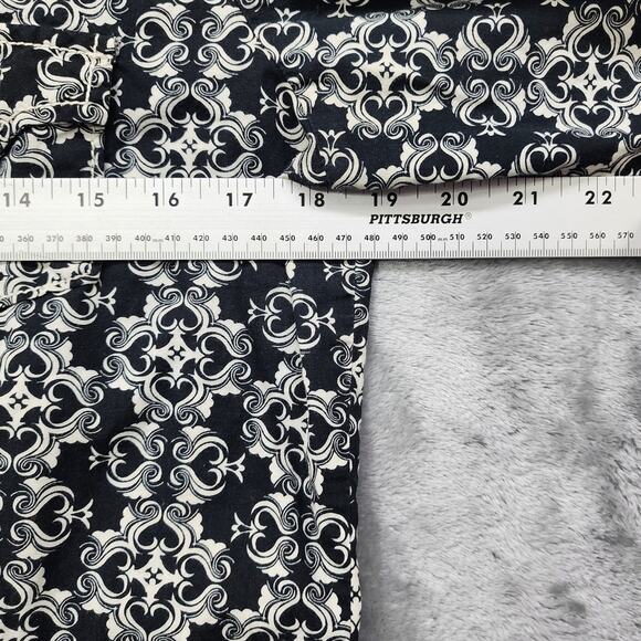 Cruel Girl Top Womens L Black Cream Geometric Pearl Snap Western Cowgirl Casual - Picture 8 of 10